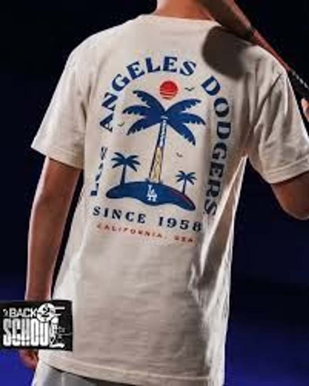Baseballism Los Angeles Dodgers Palm Tree Bat T-Shirt Size 3XL
